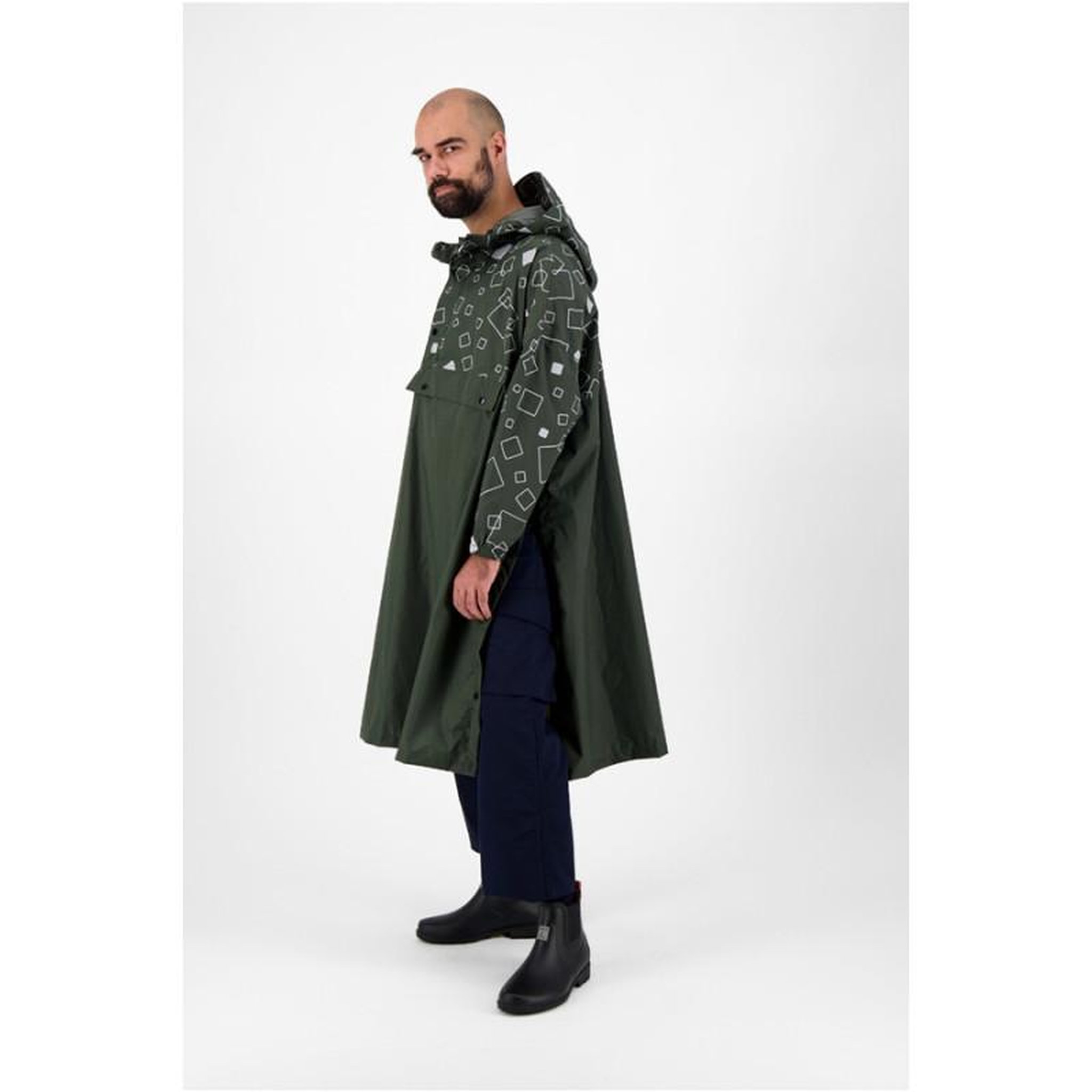 Voir la diapositive 3 : URBAN CIRCUS Veste imperméable et anti pluie Urban Circus Cape de pluie Essentiel Kaki