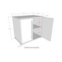 Voir la diapositive 3 : Vipack Commode SAM 2 portes - Pour lit mi-hauteur