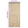 Voir la diapositive 6 : VIDAXL Moustiquaire Beige 90x220 cm Chenille