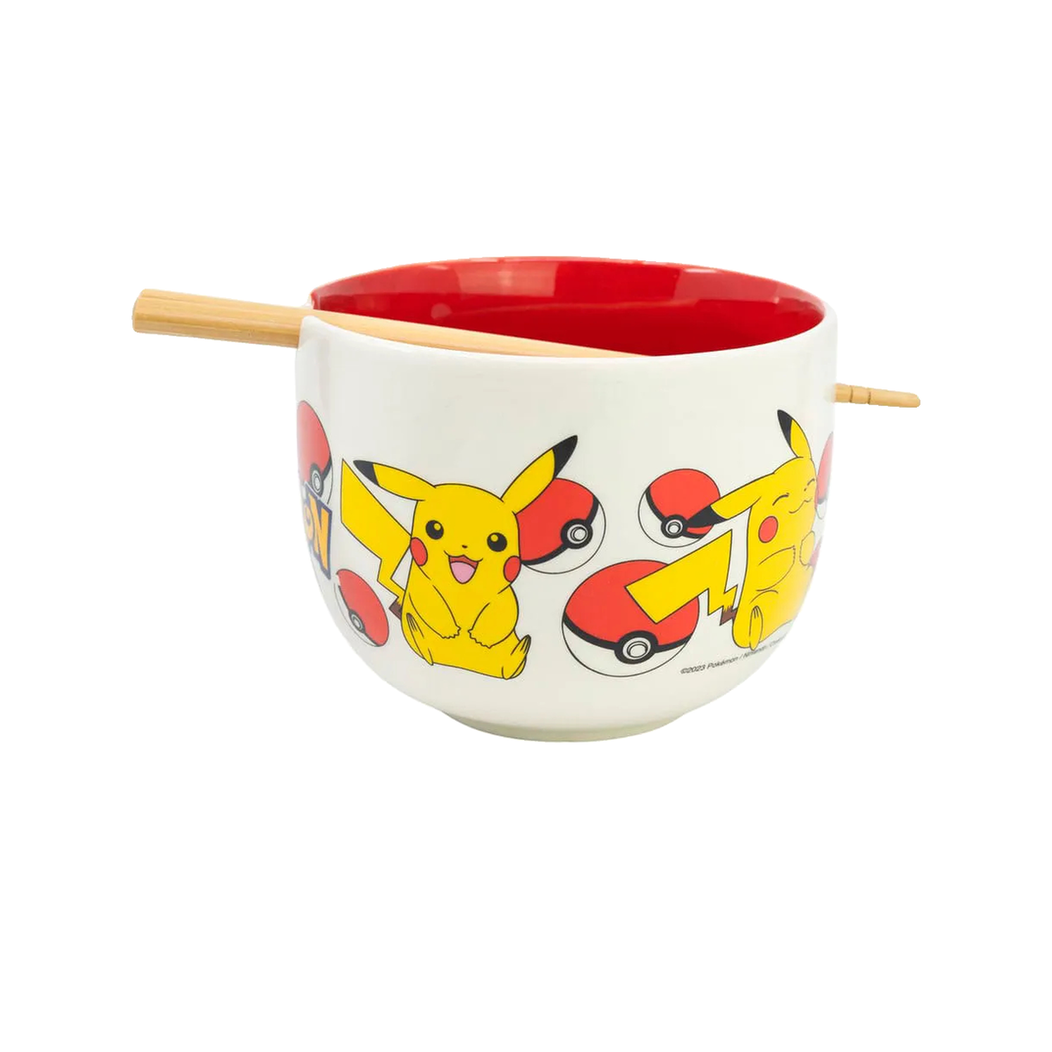 Voir la diapositive 2 : STOR Bol stor pikachu ramen 450 ml avec baguettes