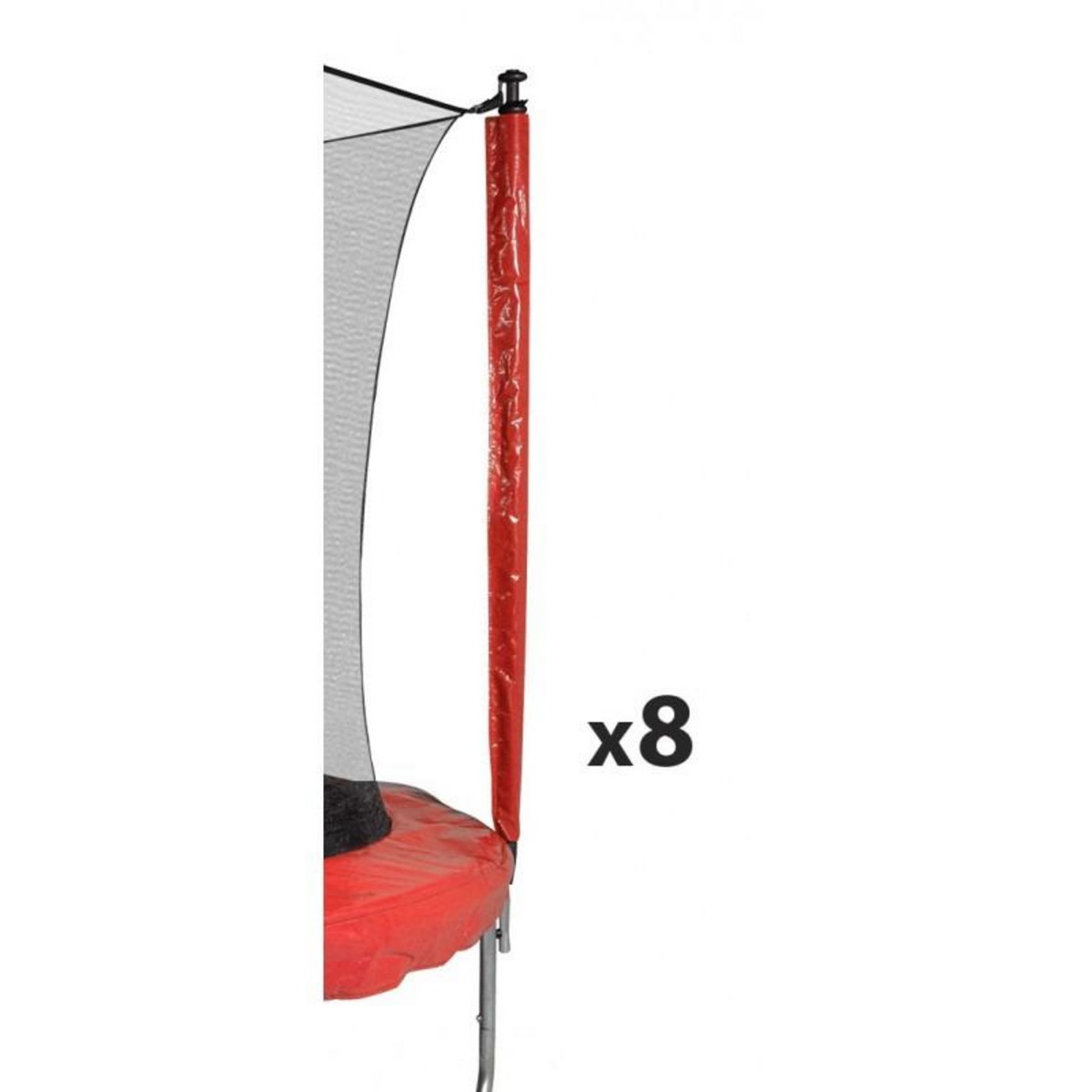 JUMP4FUN Protection pour perches de trampolines toutes tailles Pack de 8 Chaussettes universelles