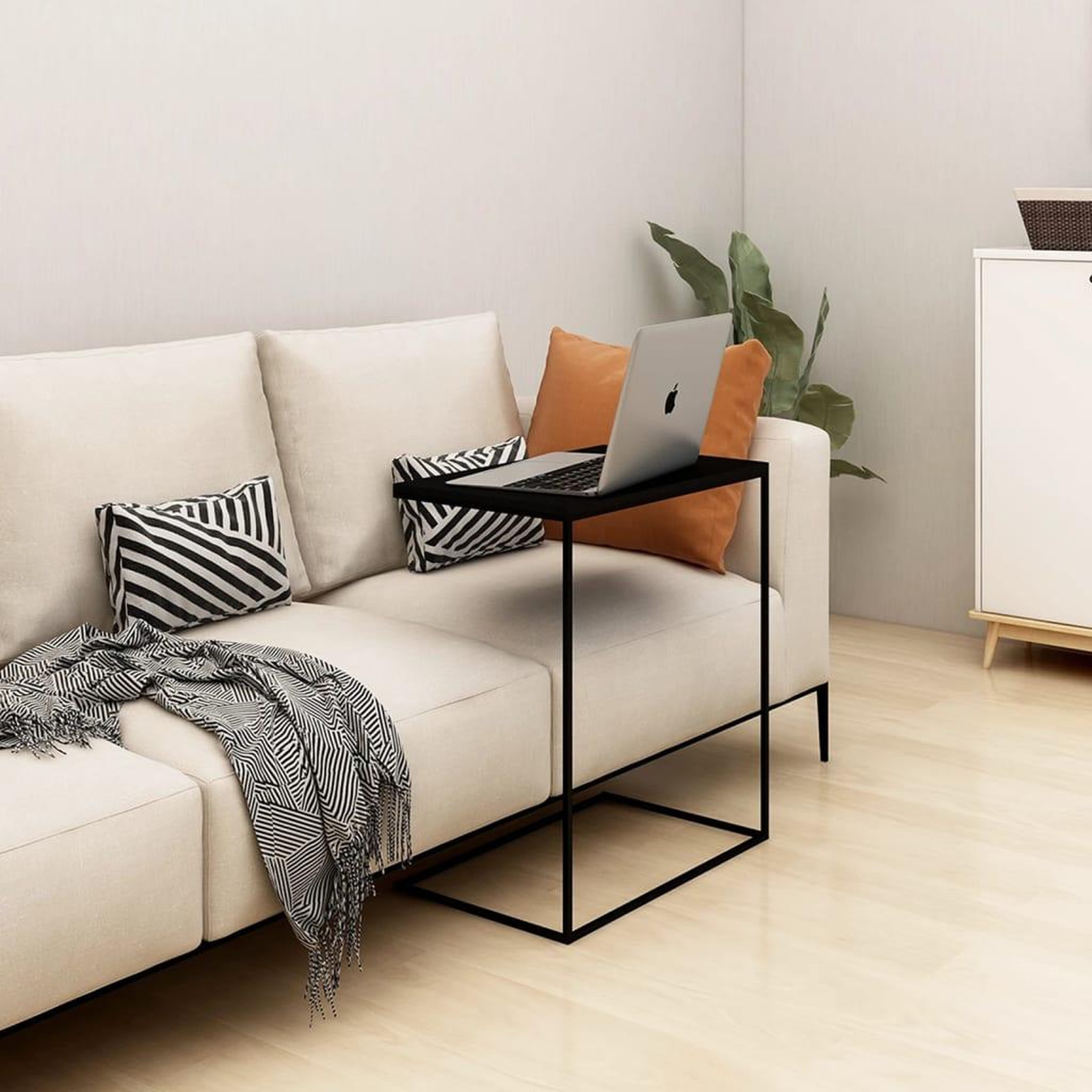 Voir la diapositive 1 : VIDAXL Table d'appoint Noir 55x35x66 cm Bois d'ingenierie