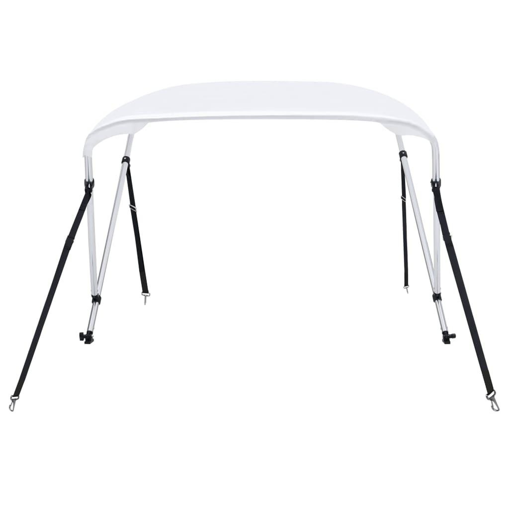 Voir la diapositive 3 : VIDAXL Auvent bimini a 2 arceaux Blanc 150x120x110 cm