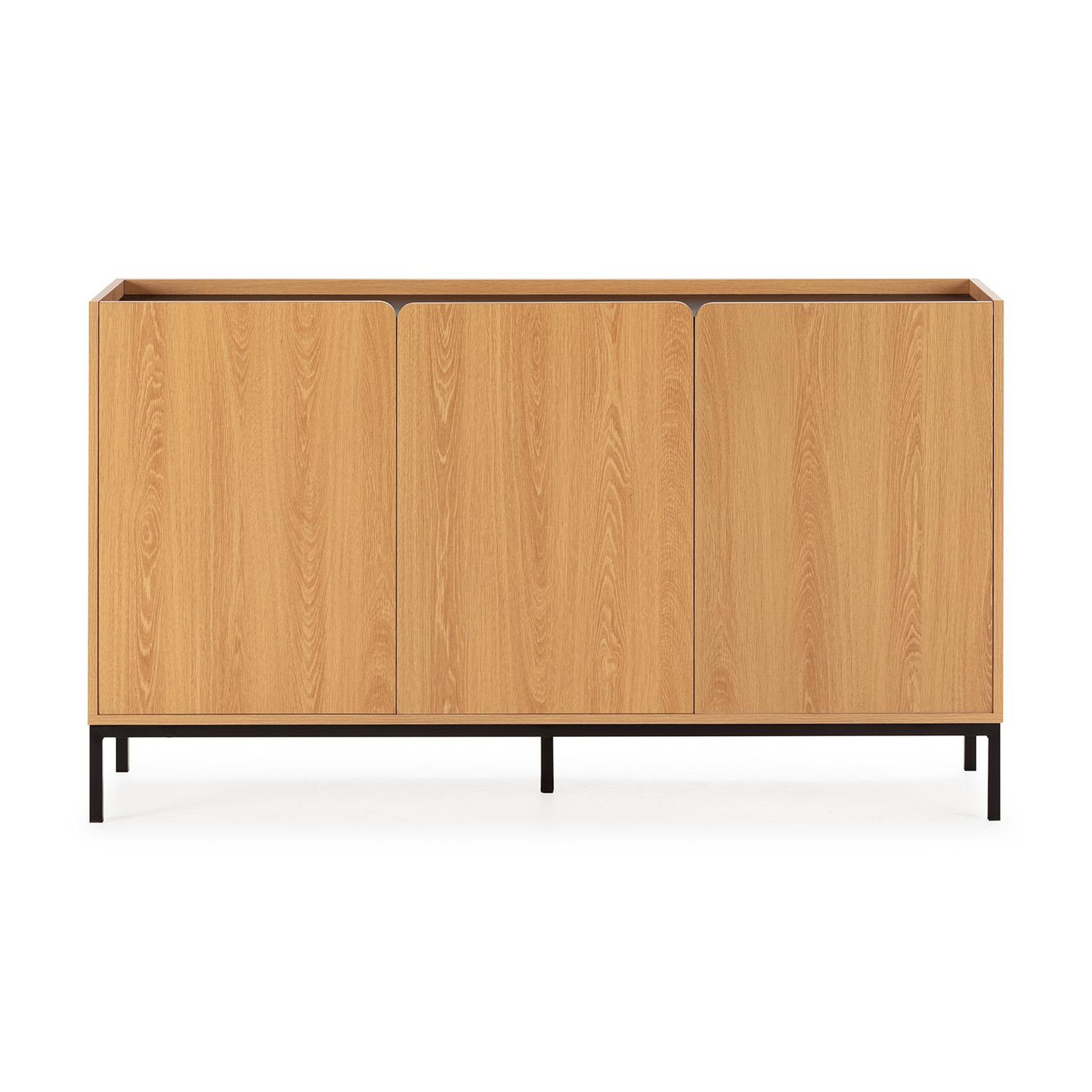 Voir la diapositive 4 : VS VENTA-STOCK Buffet Curva 3 portes couleur Chêne