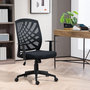 Voir la diapositive 2 : HOMCOM Chaise de bureau design ergonomique réglable accoudoirs maille noir