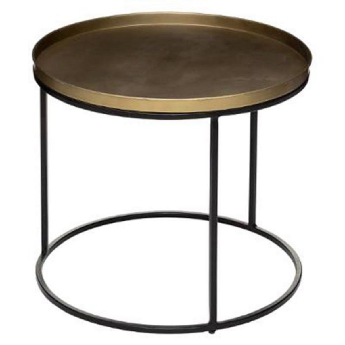 ATMOSPHERA Lot de 2 Tables à Café Design  Basile  56cm Or