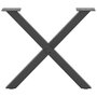 Voir la diapositive 4 : VIDAXL Pieds de table basse forme de X 2 pcs anthracite 60x(42-43) cm
