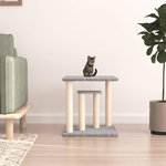 VIDAXL Arbres a chat avec plates-formes gris clair 50 cm