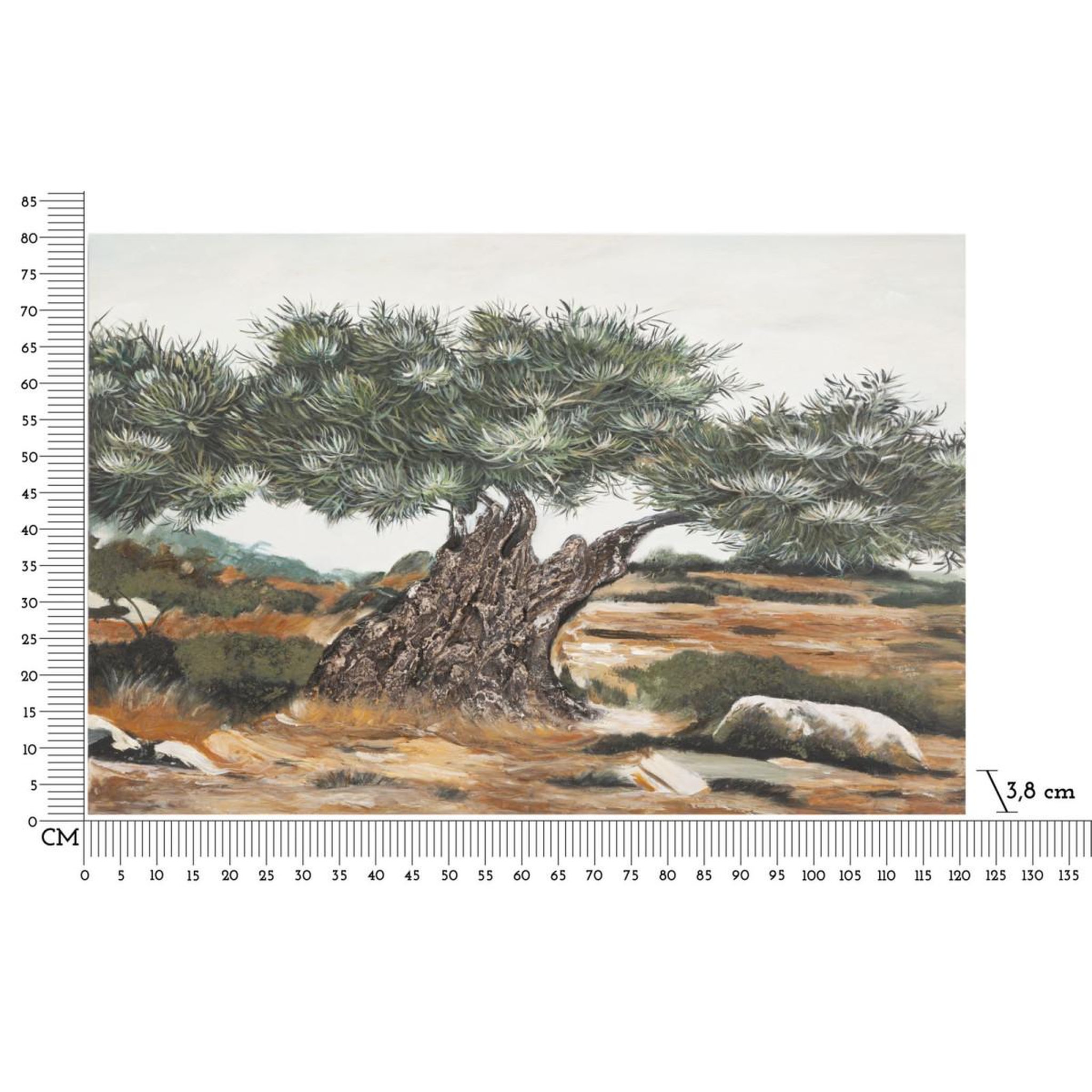 Voir la diapositive 6 : Paris Prix Toile murale déco  olivier i  80x120cm multicolore
