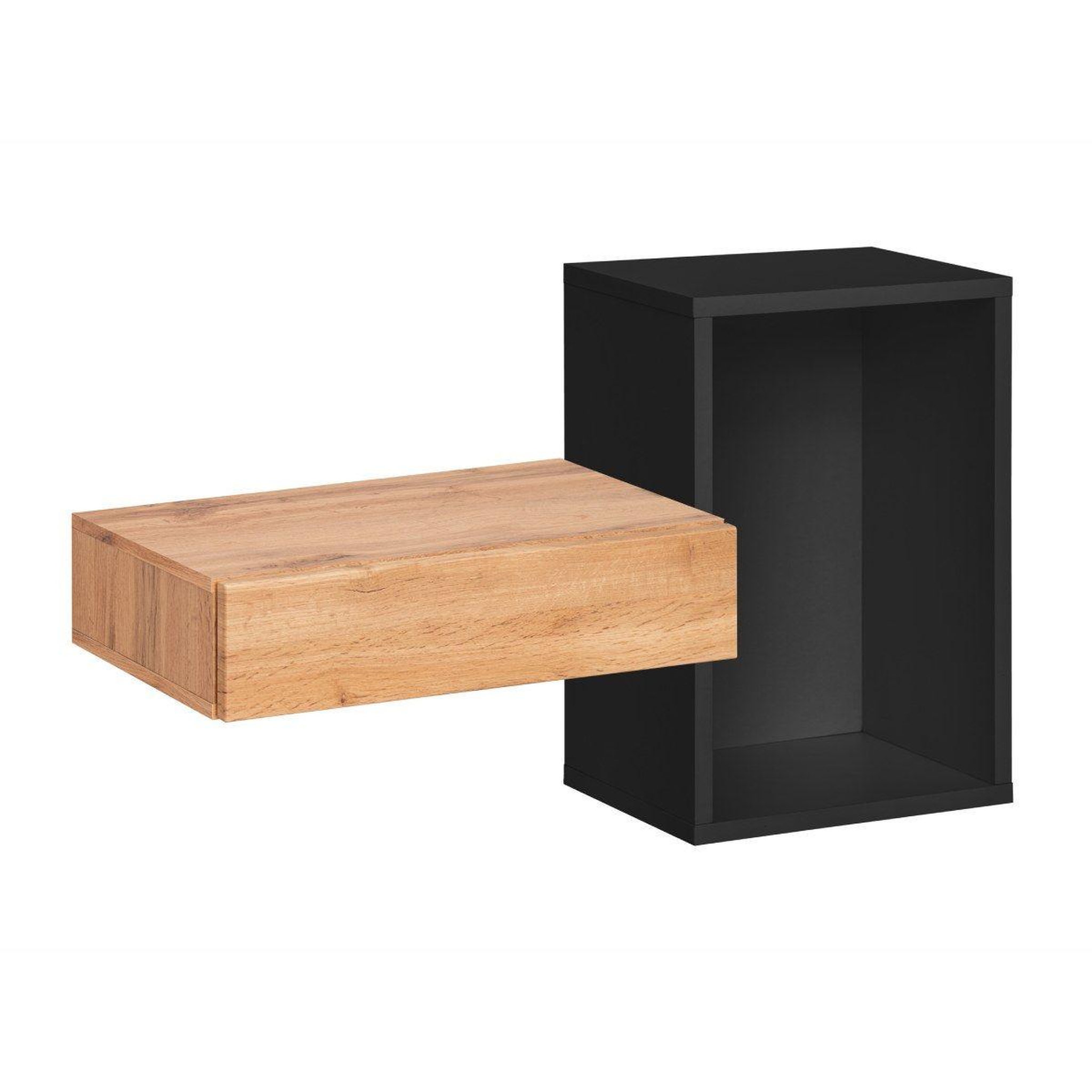 Paris Prix Étagère murale & tiroir design  easy  100cm noir