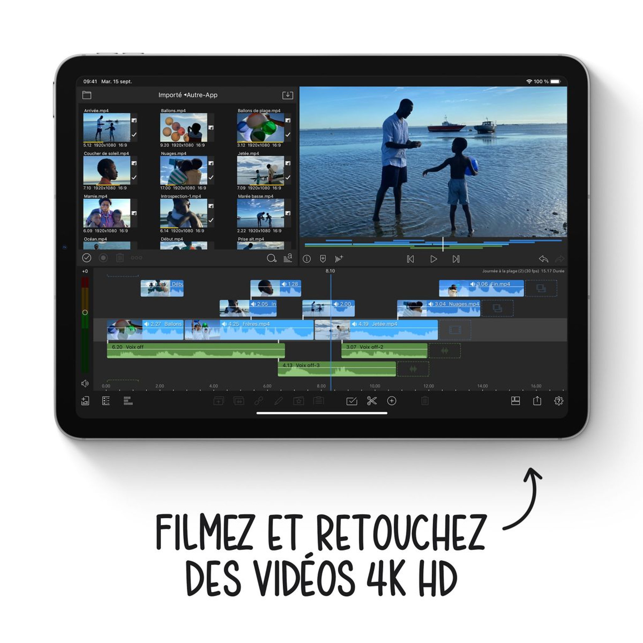 Voir la diapositive 5 : APPLE Tablette Apple Air 10.9 256Go Gris Sideral