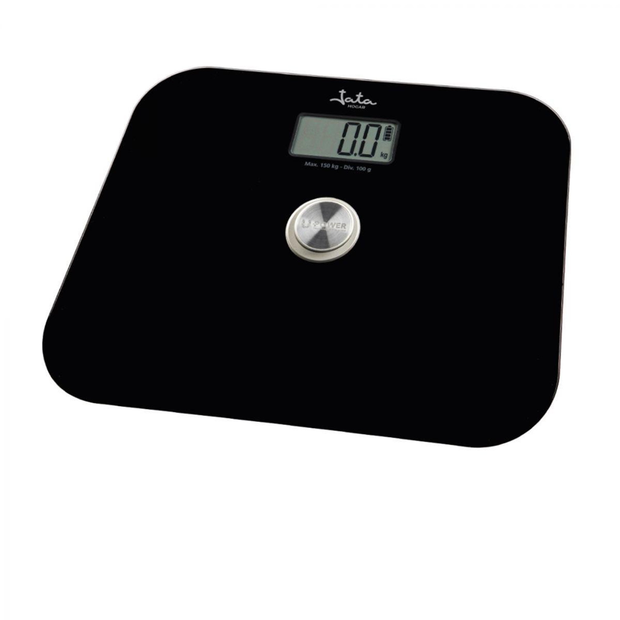 JATA JATA HBAS1499 balance Carré Noir Pèse-personne électronique