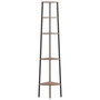 Voir la diapositive 3 : VIDAXL Etagere d'angle 5 niveaux Marron fonce et noir 45,5x31,5x180 cm