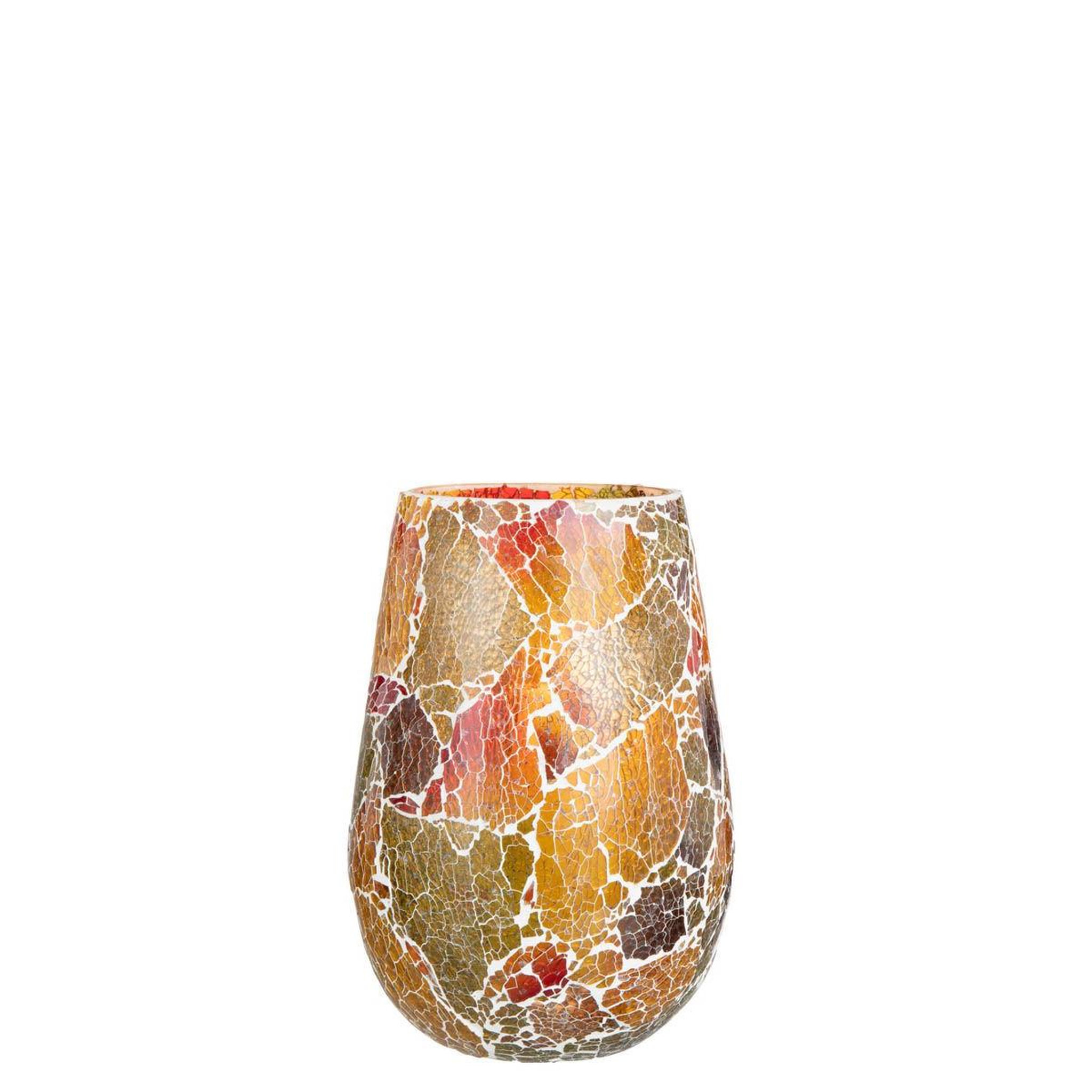 Voir la diapositive 2 : J-LINE Photophore en Verre  Sunset  26cm Multicolore