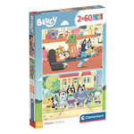 CLEMENTONI Clementoni Jigsaw Puzzle Super Color Bluey, 2x60pcs. 24813