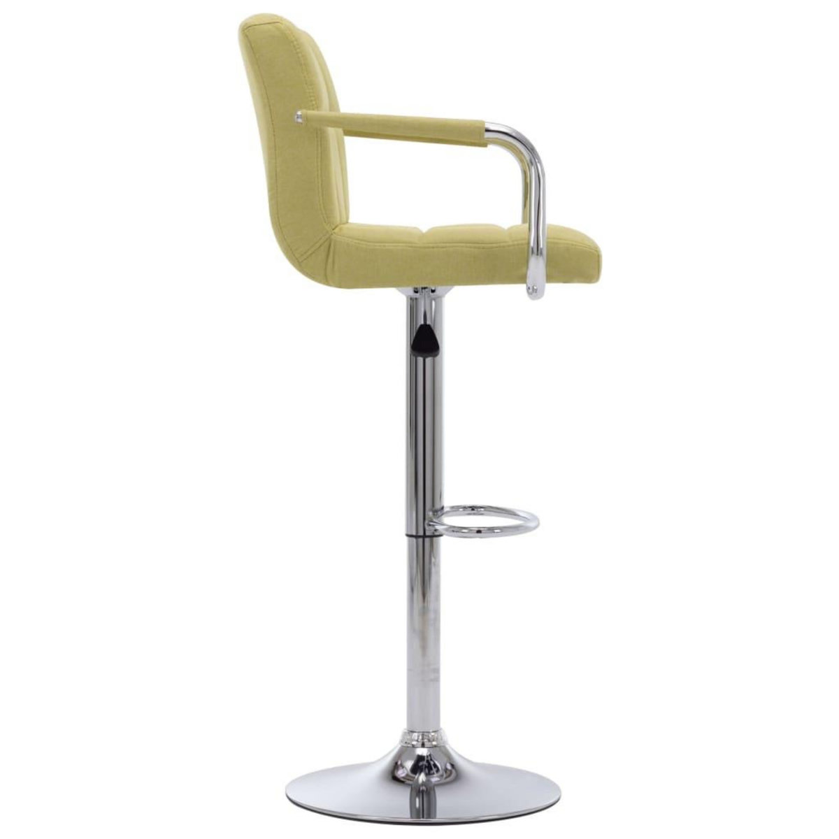 VIDAXL Chaise de bar Vert Tissu