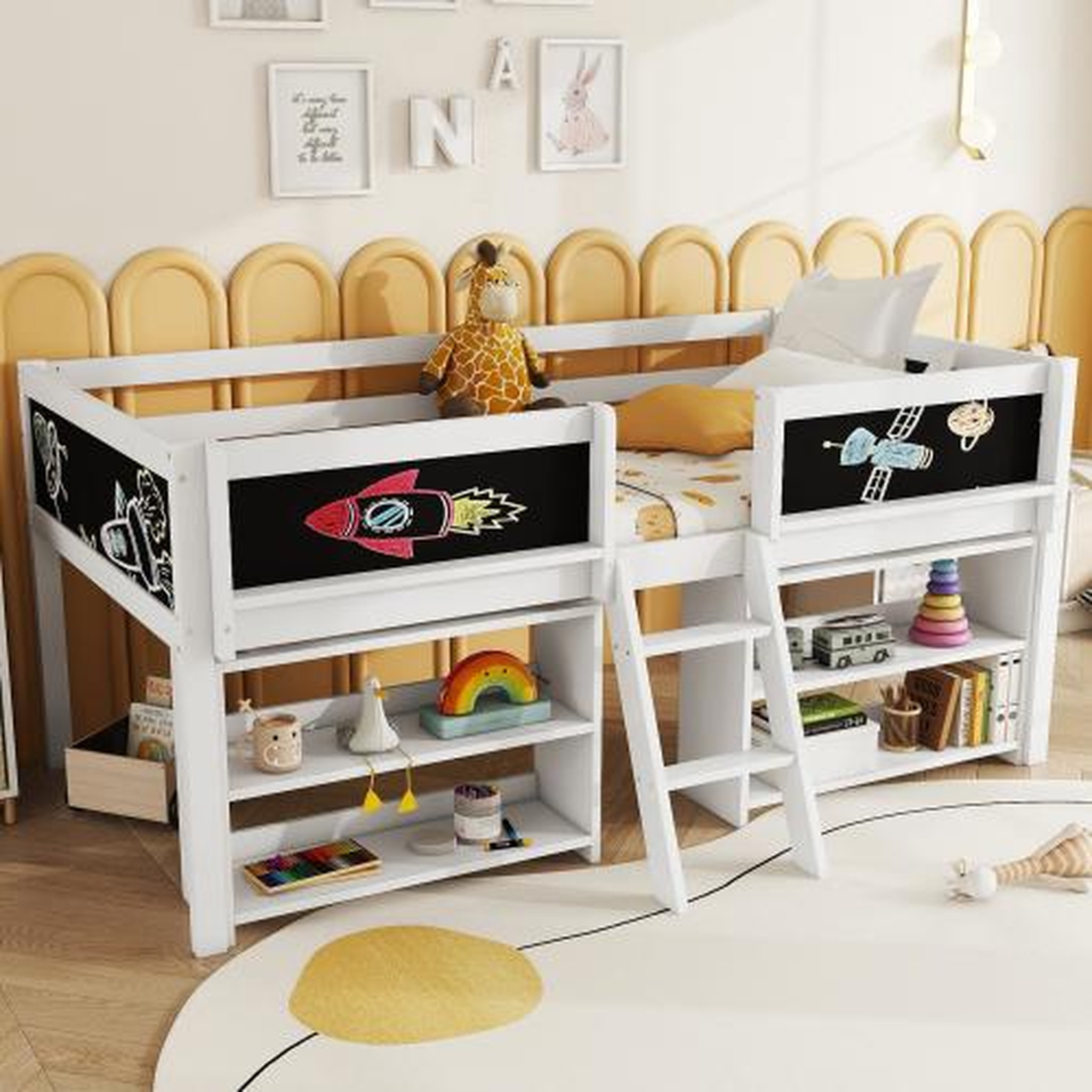Voir la diapositive 4 : MERAX Lit mezzanine enfant