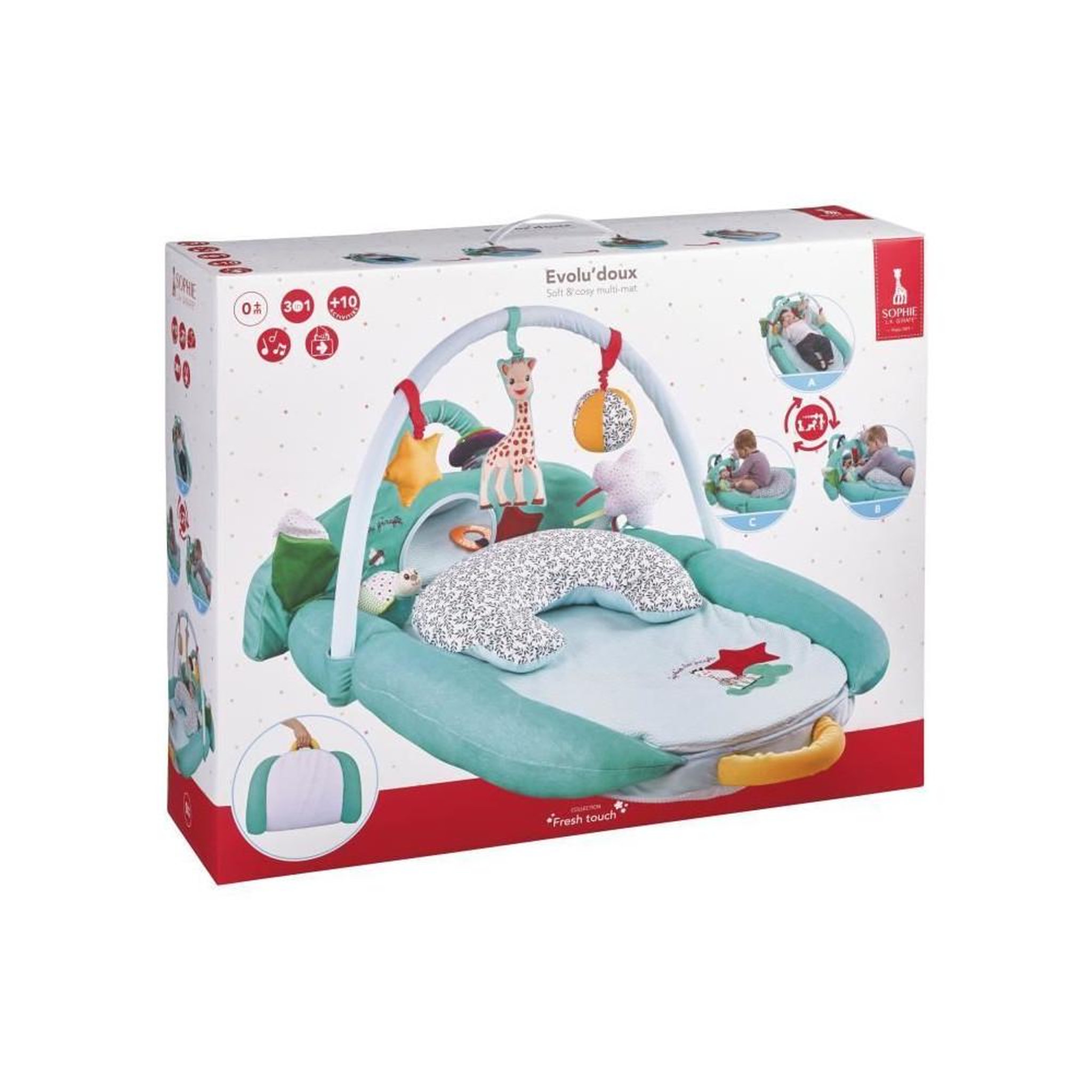 Voir la diapositive 5 : VULLI SOPHIE LA GIRAFE Evolu'Doux Tapis Eveil