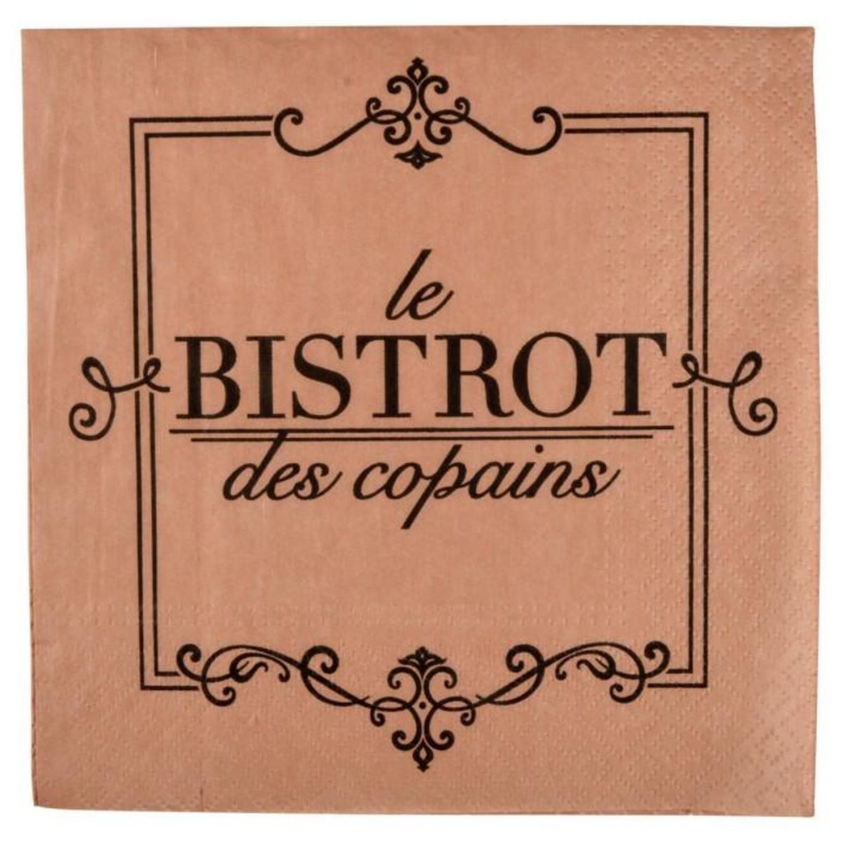 Paris Prix Lot de 20 Serviettes en Papier  Bistrot  33x33cm Naturel