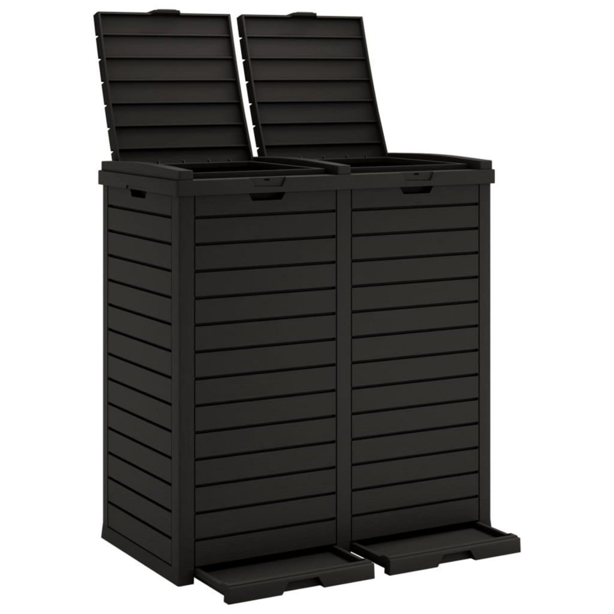VIDAXL Poubelle d'exterieur noir 78x41x86 cm polypropylene