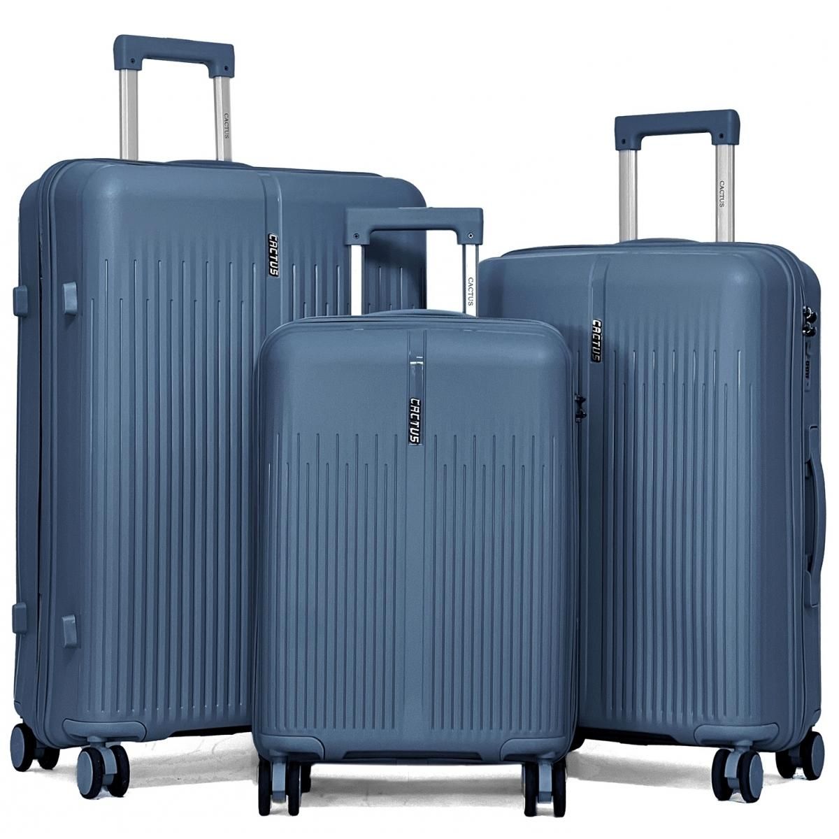 Cactus Lot de 3 valises rigides dont une valise cabine TSA