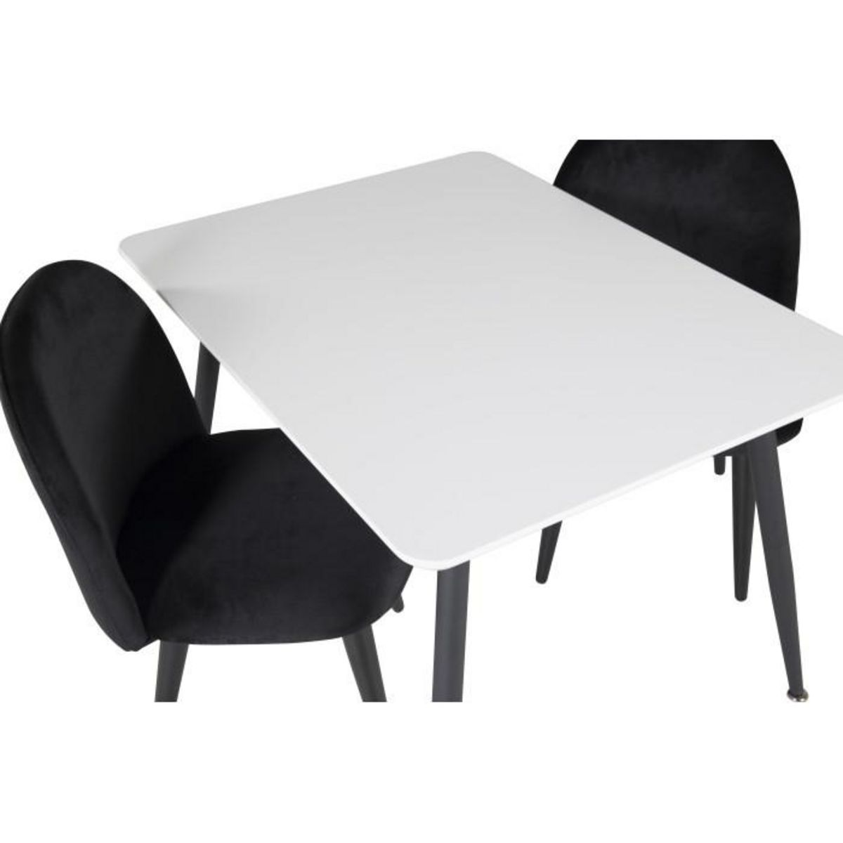 Paris Prix Table Enfant & 2 Chaises  Polar  80cm Blanc & Noir