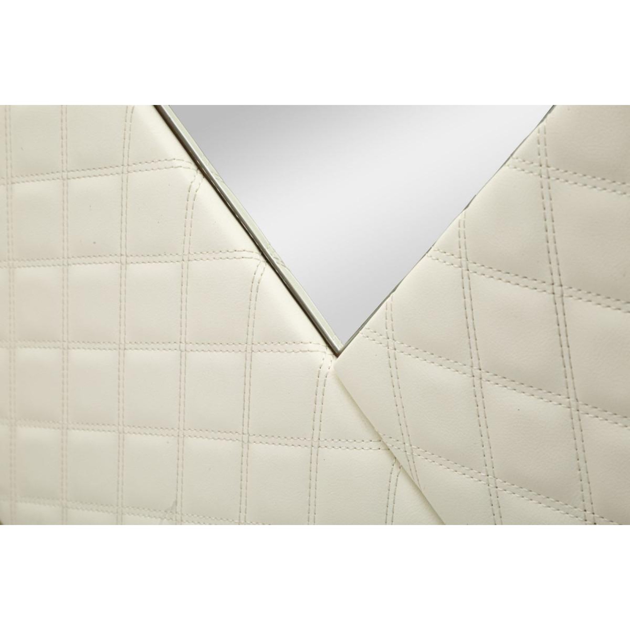 Voir la diapositive 3 : Paris Prix Miroir mural design  sharon  80cm blanc & or