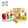 LEGO DUPLO 10983 - Le marché bio, Jeu sur la Nourriture, Fruits et Légumes, Apprentissage des Chiffres, Jouets Éducatifs à Empiler, Enfants