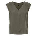 Only T Shirt  Femme Only Selina. Coloris disponibles : Vert