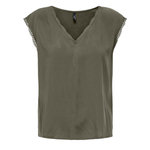 Only T Shirt  Femme Only Selina. Coloris disponibles : Vert