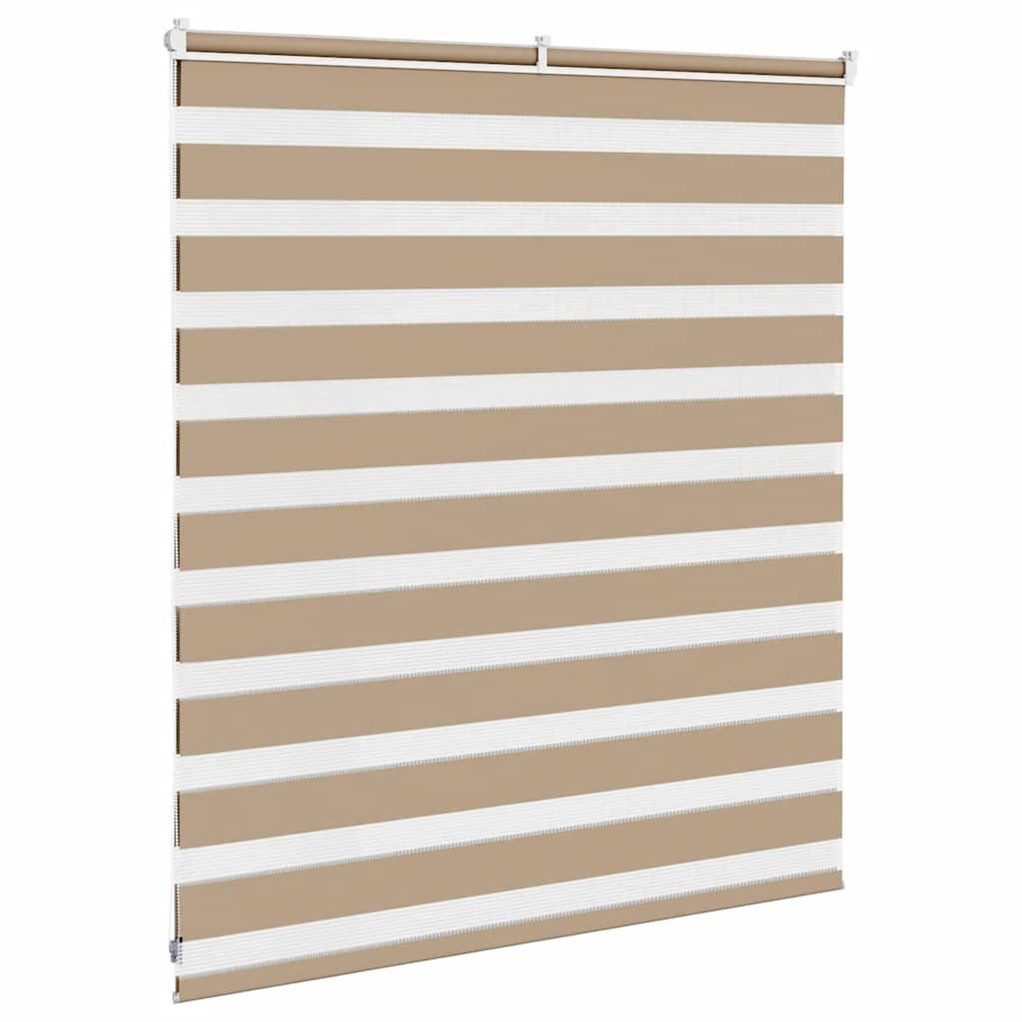 Voir la diapositive 4 : VIDAXL Store zebre marron sable largeur du tissu 125,9 cm polyester