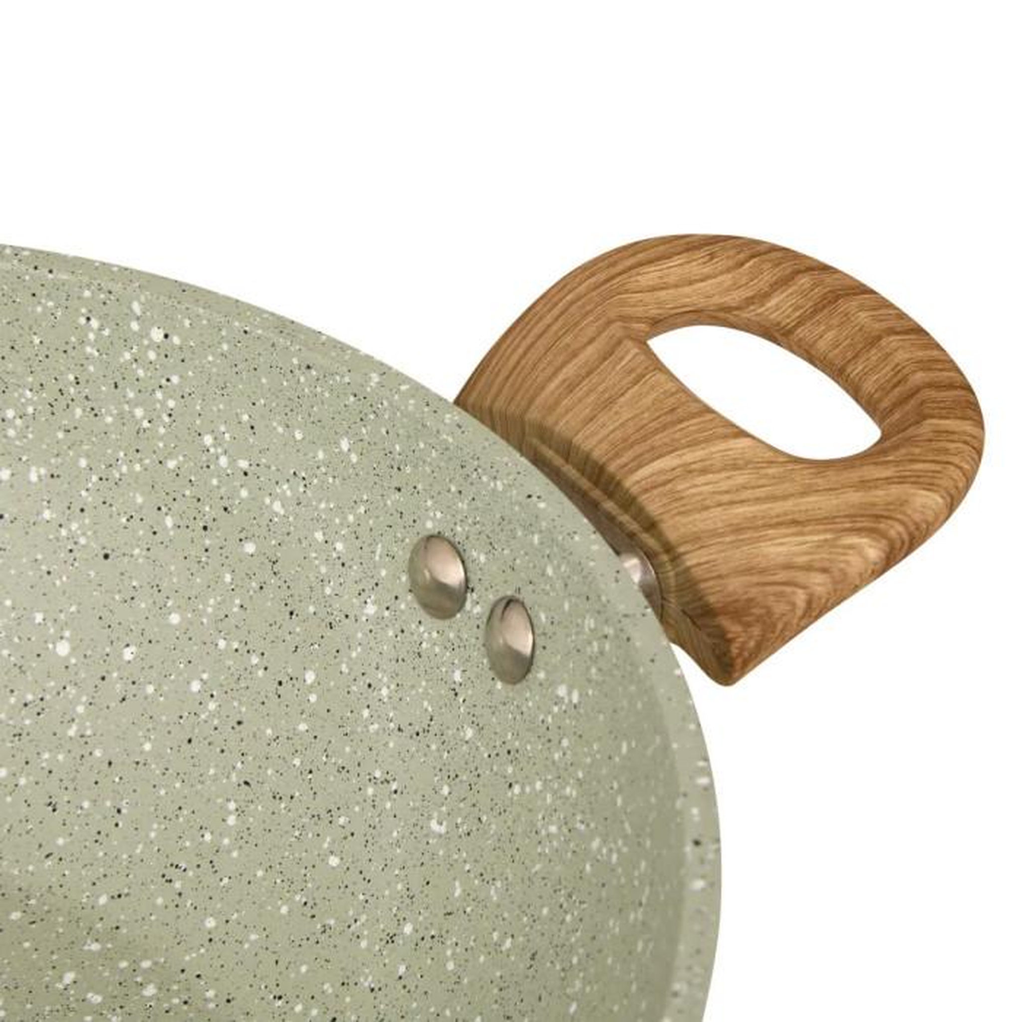 Voir la diapositive 3 : FIVE Wok en Aluminium  Forge  32cm Vert