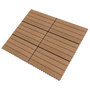 Voir la diapositive 2 : VIDAXL Carreaux de terrasse 6 pcs WPC 60x30 cm 1,08 m^2 Marron