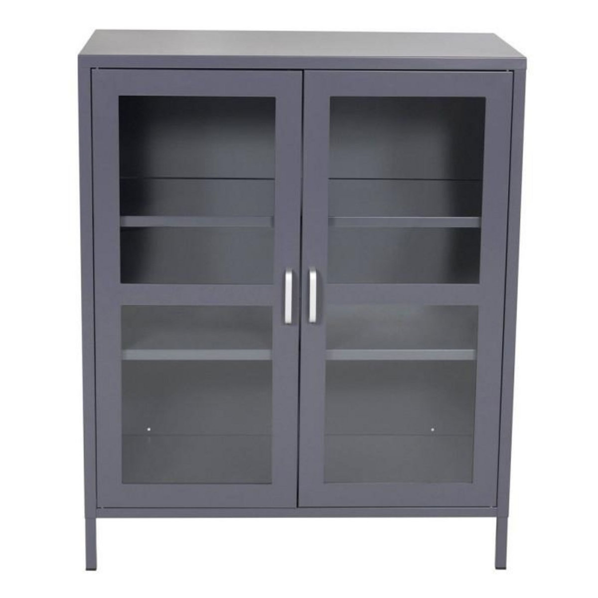 Paris Prix Vitrine 2 Portes  Acero  97cm Gris Clair
