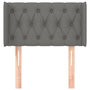 Voir la diapositive 3 : VIDAXL Tete de lit avec oreilles Gris fonce 83x16x78/88 cm Tissu
