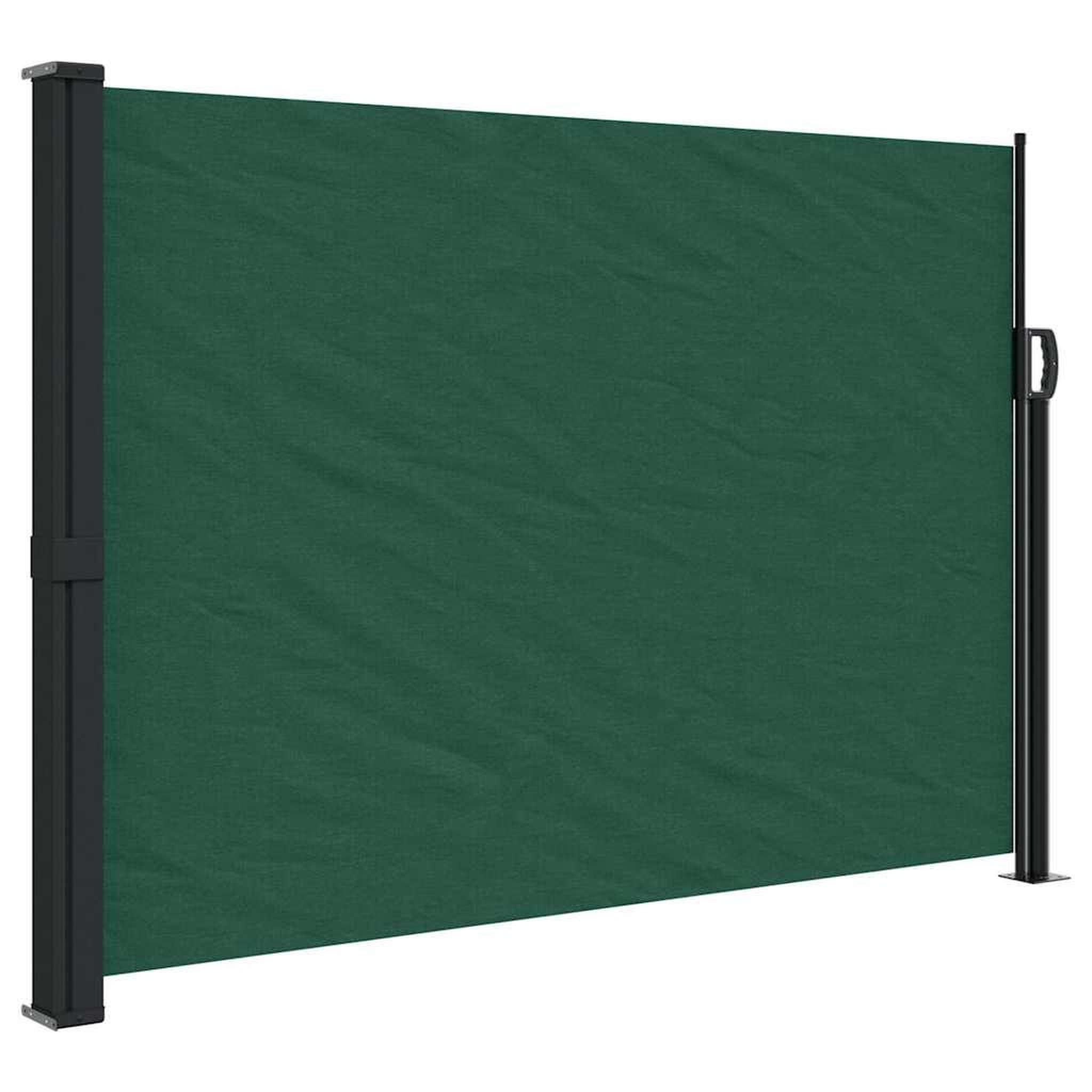 Voir la diapositive 2 : VIDAXL Auvent lateral retractable vert fonce 140x600 cm