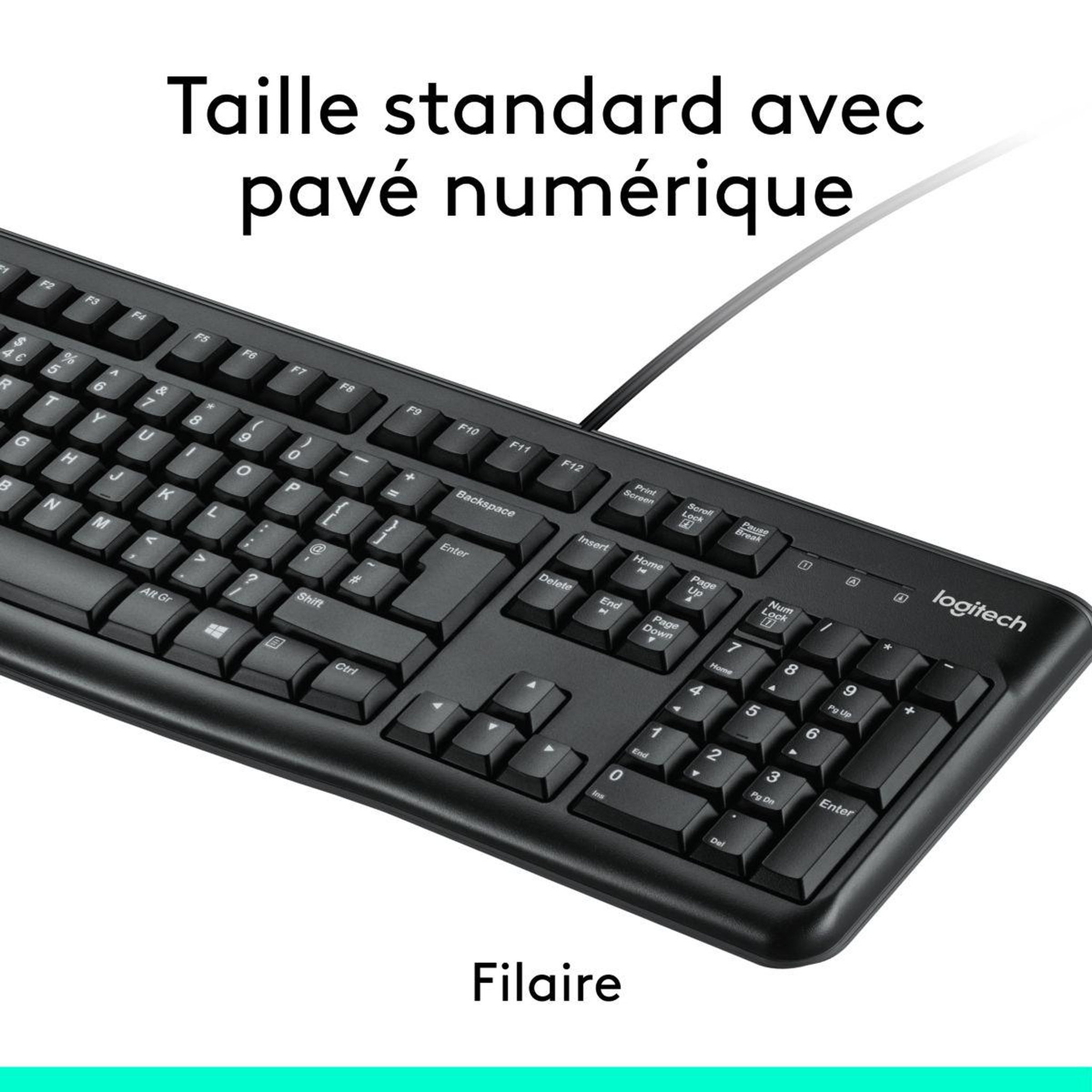 Voir la diapositive 4 : Logitech Clavier + souris mk120