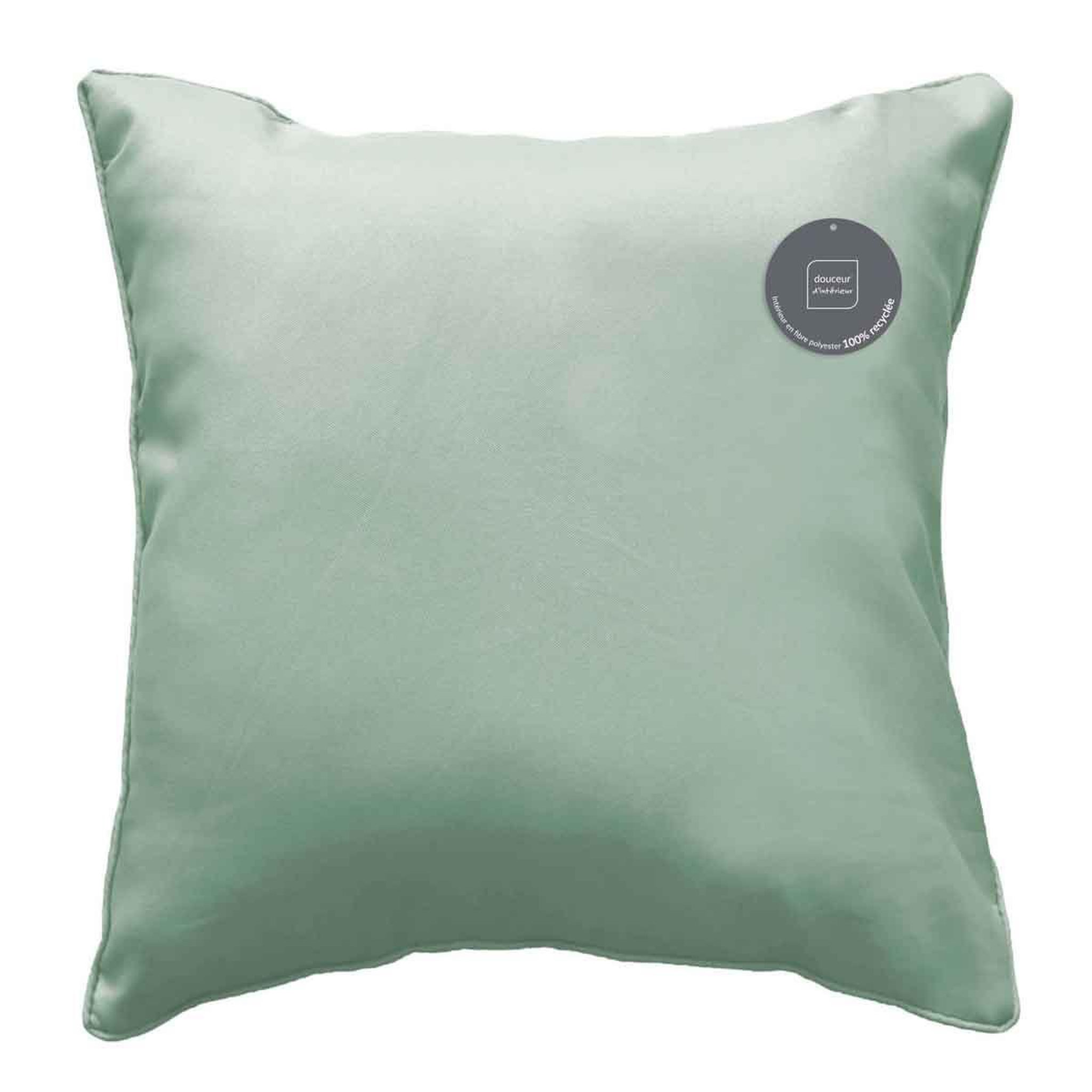 Voir la diapositive 2 : Douceur d'Intérieur Coussin déco  essentiel  60x60cm sauge