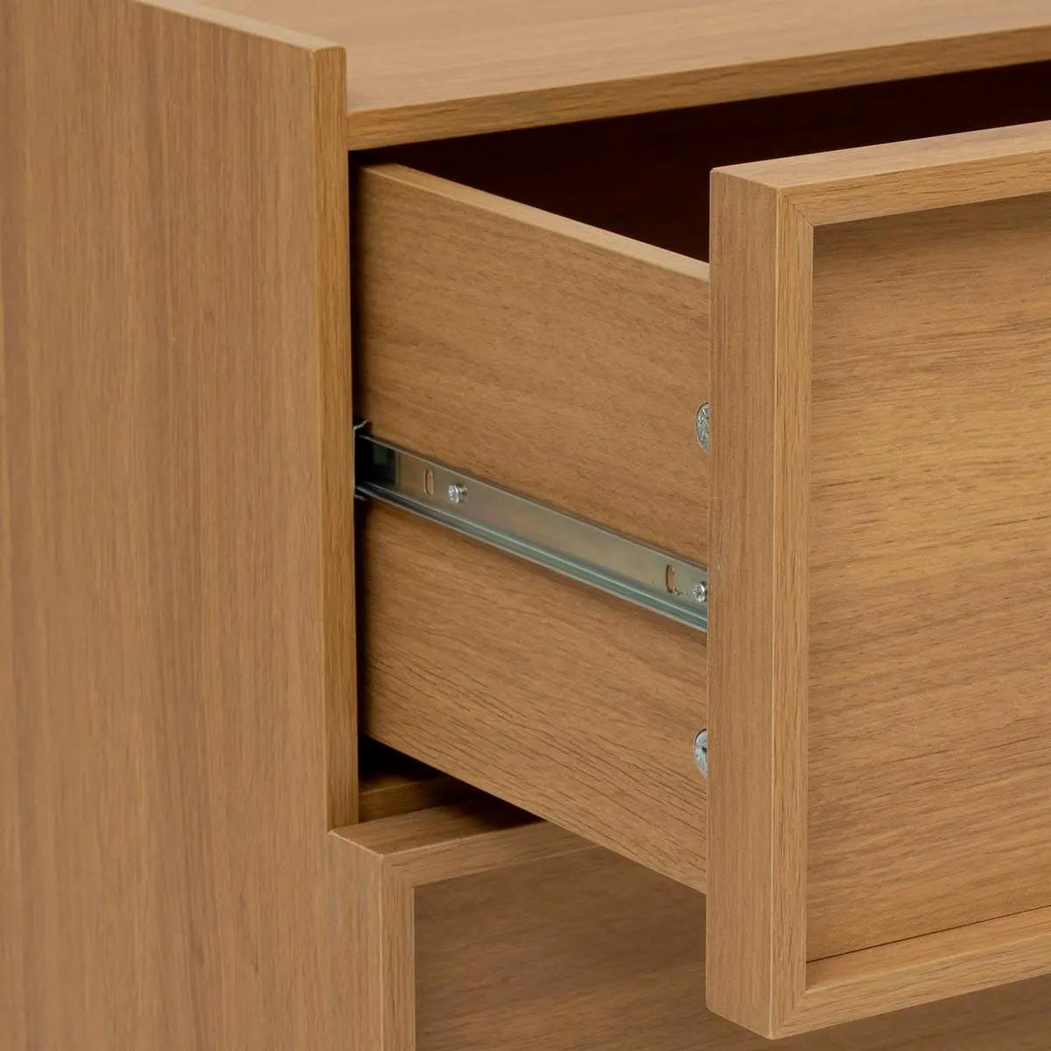 Voir la diapositive 5 : FIVE Commode 3 tiroirs  framy  80cm marron