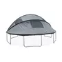 SWEEEK Trampoline 490cm filet intérieur avec pack d'accessoires + tente de camping avec sac de transport