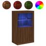 Voir la diapositive 2 : VIDAXL Armoire laterale avec lumieres LED chene marron bois ingenierie