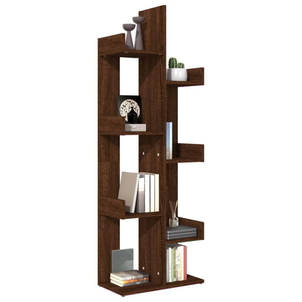 VIDAXL Bibliotheque 48x25,5x140 cm Chene marron Bois d'ingenierie