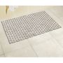 Voir la diapositive 3 : Wenko Tapis de salle de bain design Bamboo - L. 50 x l. 80 cm - Blanc