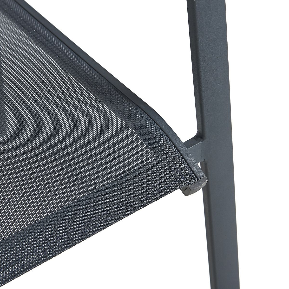 GARDENSTAR Fauteuil de jardin aluminium gris bleuté