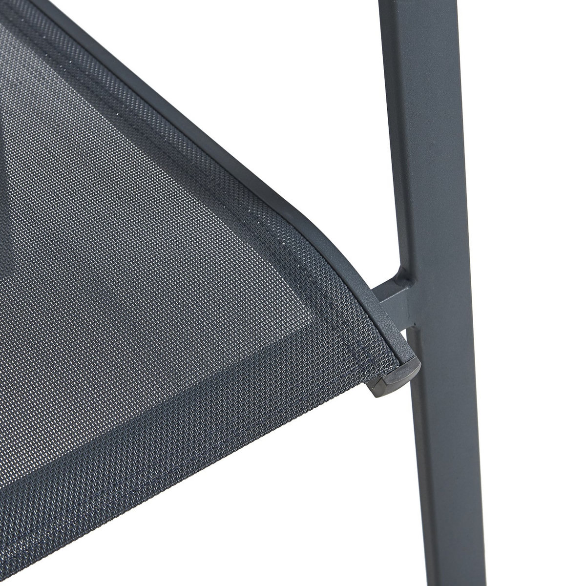 GARDENSTAR Fauteuil de jardin aluminium gris bleuté