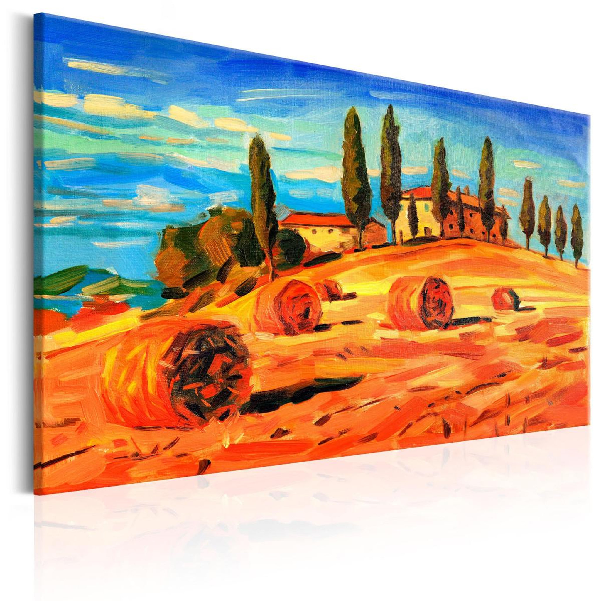 Paris Prix Tableau imprimé  august in tuscany. Coloris disponibles : Multicolore