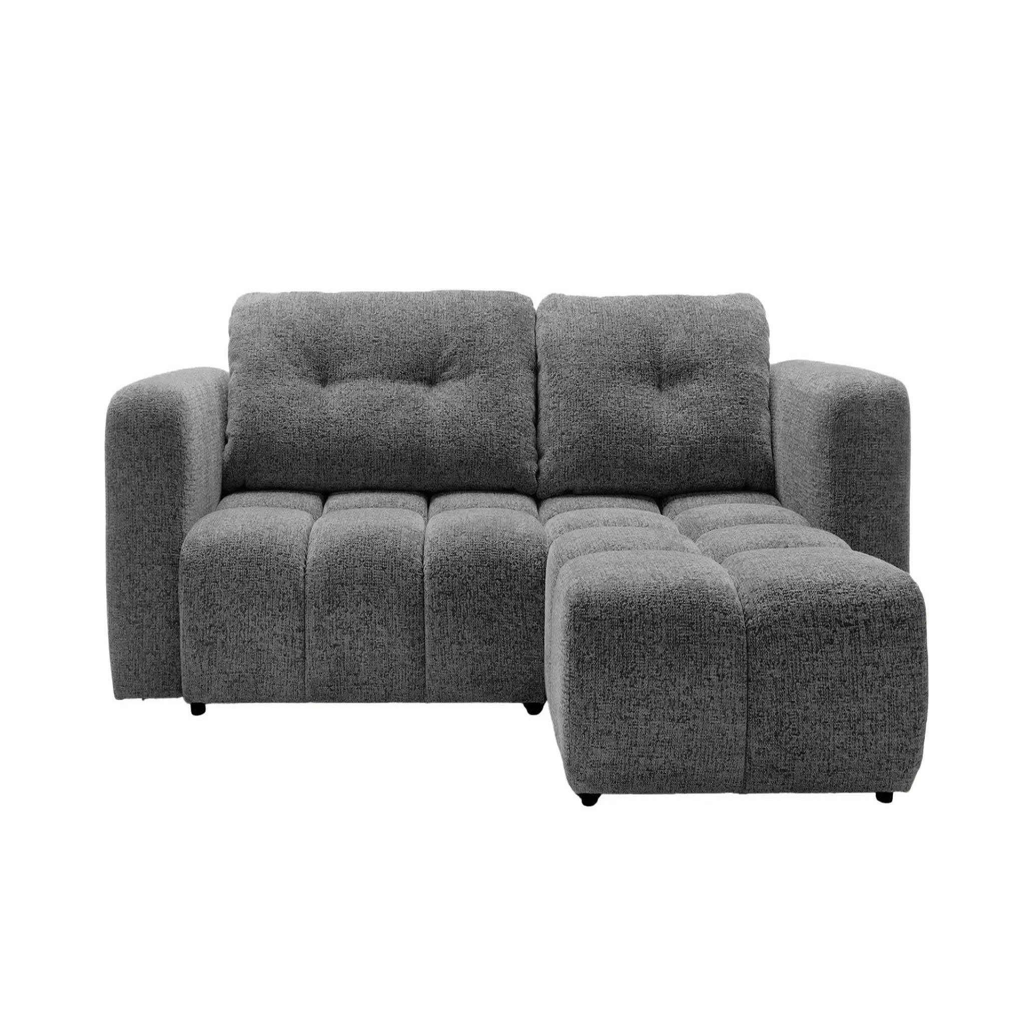 Voir la diapositive 1 : CASANOVA PARIS Romy 3 places - canapé d'angle convertible tissu chenille 3 places