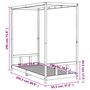 Voir la diapositive 6 : VIDAXL Cadre de lit pour enfants blanc 90x200 cm bois de pin massif