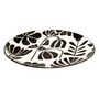 Voir la diapositive 2 : SECRET DE GOURMET Lot de 6 Assiettes Plates  Twisted Lime  26cm Noir & Blanc