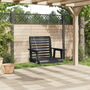 Voir la diapositive 3 : VIDAXL Chaise balançoire de jardin chaînes en metal bois massif sapin